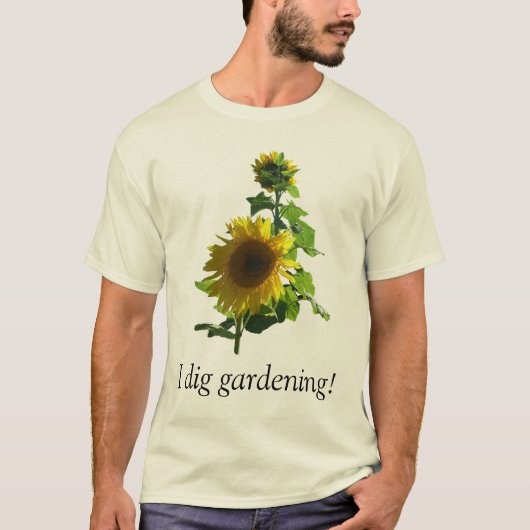 Ik dig Gardening. T-shirt (Voorkant)