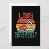 Ik dig Geology Funny  Geoloog Gift Bedankkaart (Voorkant / Achterkant)