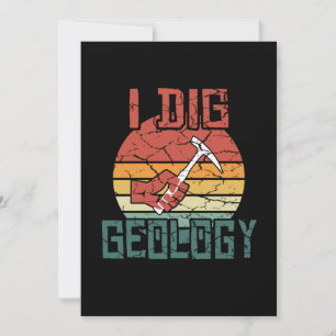 Ik dig Geology Funny  Geoloog Gift Bedankkaart
