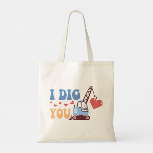 Ik dig je tote bag (Achterkant)