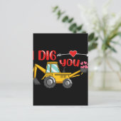 Ik dig je Valentijn Briefkaart (Staand voorkant)