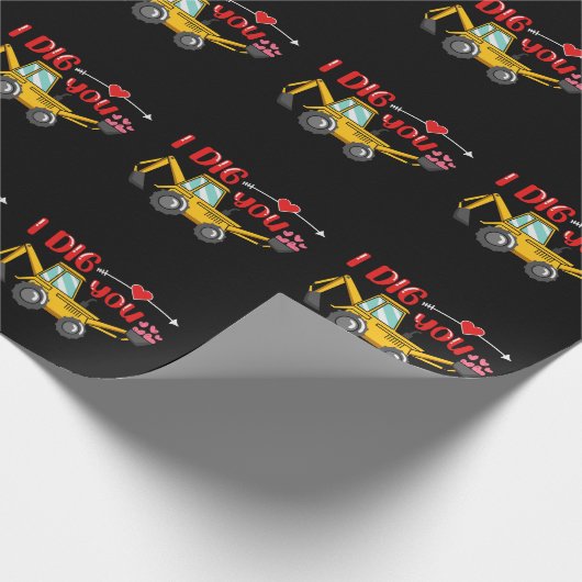 Ik dig je Valentijn Cadeaupapier (Hoek)