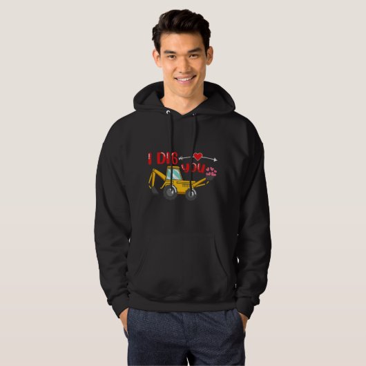 Ik dig je Valentijn Hoodie (Voorkant volledig)