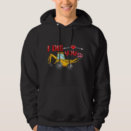 Ik dig je Valentijn Hoodie (Voorkant)