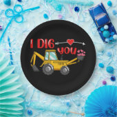 Ik dig je Valentijn Papieren Bordje (Feest)