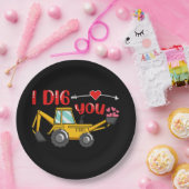 Ik dig je Valentijn Papieren Bordje (Feest)