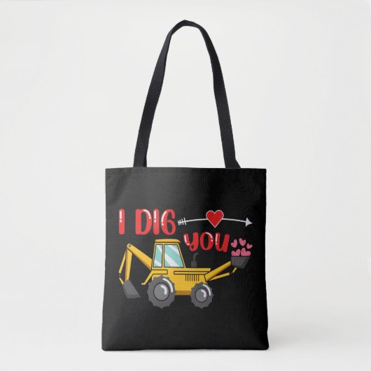 Ik dig je Valentijn Tote Bag (Voorkant)