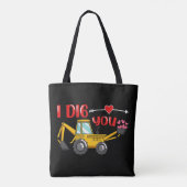 Ik dig je Valentijn Tote Bag (Achterkant)