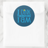 Ik Dink Dus Ik Ben Ronde Sticker (Tas)