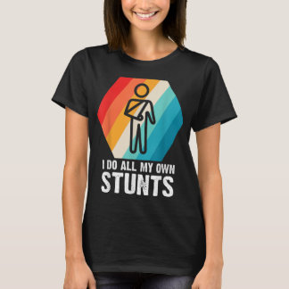 Ik doe al mijn eigen stuntgeschenk voor een gewond t-shirt