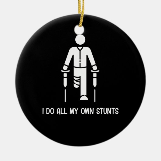 Ik doe al m'n eigen spullen.. keramisch ornament (Voorkant)