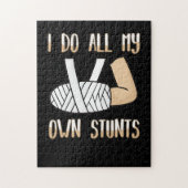 Ik doe al m'n eigen stunts... grappige Botten Legpuzzel (Verticaal)