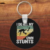 Ik doe al m'n eigen stunts. sleutelhanger (Voorkant)