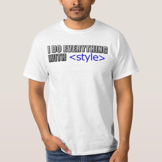 Ik doe alles met stijl t-shirt (Voorkant)