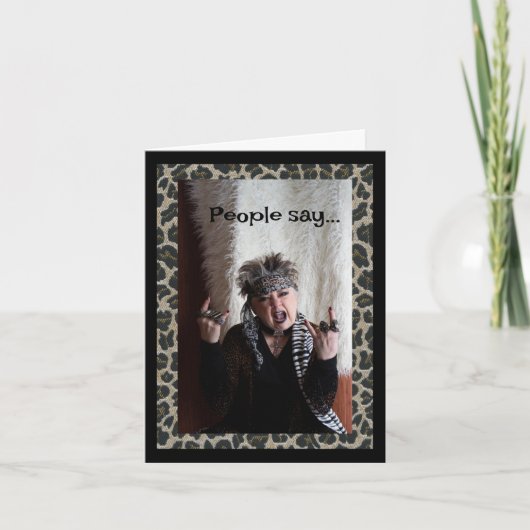 Ik doe alsof het me geen vouwbaar Wenskaart kan sc Kaart (Voorkant)