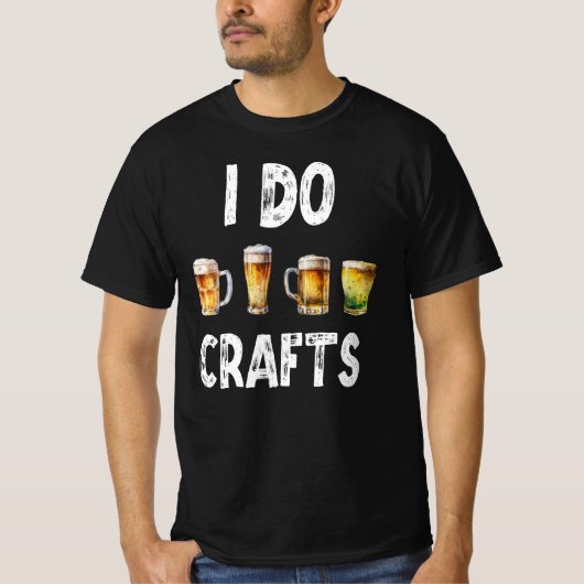 Ik doe ambachten - Craft Beer Home Brouwer T-shirt (Voorkant)