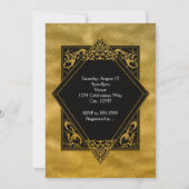 IK DOE BARBECUE BBQ Faux Gold Foil Verloving Kaart (Achterkant)