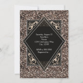 IK DOE BARBECUE BBQ Faux Roos Glitter Verloving Kaart (Achterkant)