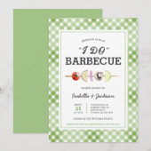 Ik doe barbecue BBQ rustieke bruiloft douche uitno Kaart (Voorkant / Achterkant)