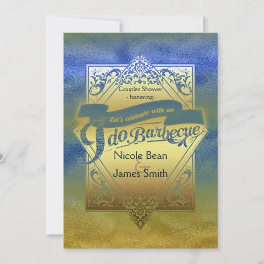 IK DOE BARBECUE BBQ Stranddouche Verloving Kaart (Voorkant)