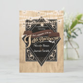 IK DOE BARBECUE BBQ Western Wood & Lights Verlovin Kaart (Staand voorkant)