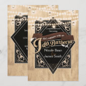 IK DOE BARBECUE BBQ Western Wood & Lights Verlovin Kaart (Voorkant / Achterkant)