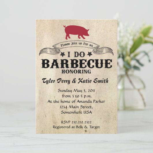 Ik doe barbecue kaart (Staand voorkant)