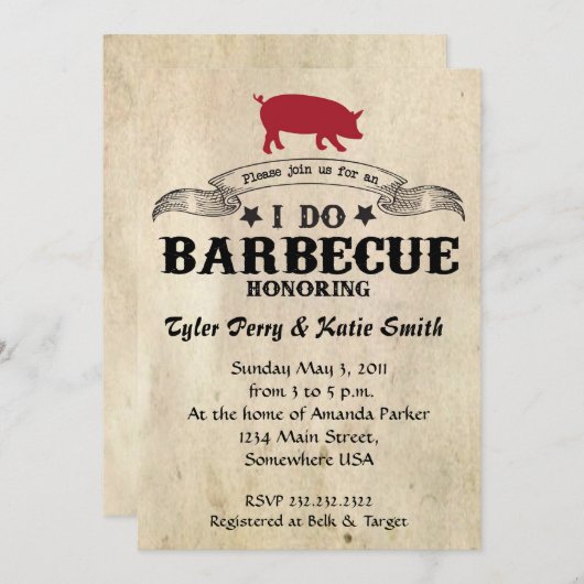 Ik doe barbecue kaart (Voorkant / Achterkant)