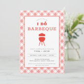 Ik Doe Barbecue Koppels Douche Uitnodiging BBQ Uit (Staand voorkant)