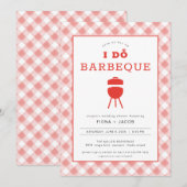 Ik Doe Barbecue Koppels Douche Uitnodiging BBQ Uit (Voorkant / Achterkant)