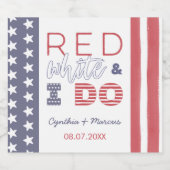 Ik doe BBQ achtertuin kookfeest repetitie diner Bier Etiket (Enkel label)