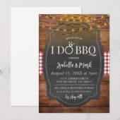 Ik doe BBQ Barbecue Bruids Douche Uitnodiging (Voorkant / Achterkant)