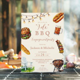 Ik doe BBQ barbeque engagement party Kaart