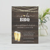 Ik doe BBQ Beer Couples Wedding Shower Verloving Kaart (Staand voorkant)