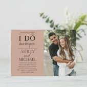 Ik doe BBQ Blush Brown 2 foto eenvoudige script do Kaart (Staand voorkant)