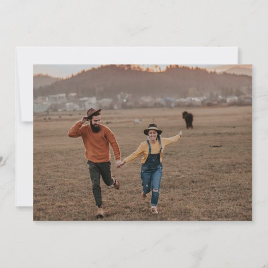 Ik doe BBQ Blush Brown 2 foto eenvoudige script do Kaart (Achterkant)