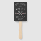 Ik doe BBQ Bridal & Wedding Shower Handwaaier (Achterkant)