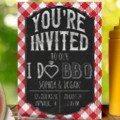 Ik doe BBQ Bridal & Wedding Shower Uitnodiging