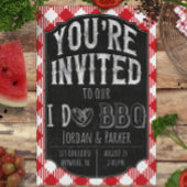 Ik doe BBQ Bridal & Wedding Shower Uitnodiging
