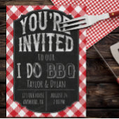 Ik doe BBQ Bridal & Wedding Shower Uitnodiging