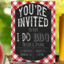 Ik doe BBQ Bridal & Wedding Shower Uitnodiging