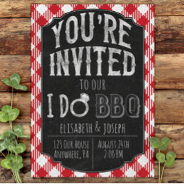 Ik doe BBQ Bridal & Wedding Shower Uitnodiging