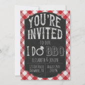Ik doe BBQ Bridal & Wedding Shower Uitnodiging (Voorkant)