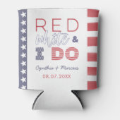 Ik doe BBQ Casual achtertuin bruiloft douche Blikjeskoeler (Voorkant)