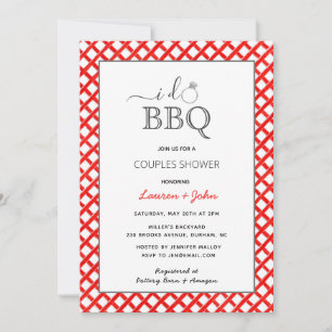 Ik doe BBQ Couples doucheuitnodiging Aankondiging