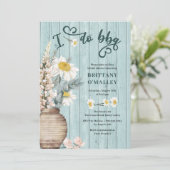 Ik doe BBQ Daisy en Kusthout Vrijgezellenfeest Kaart (Staand voorkant)