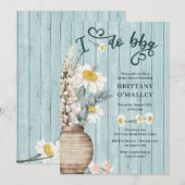 Ik doe BBQ Daisy en Kusthout Vrijgezellenfeest Kaart (Voorkant / Achterkant)