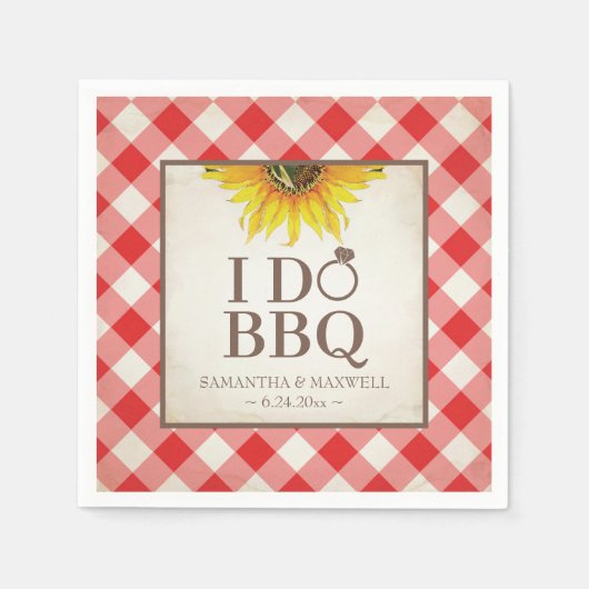 Ik doe BBQ decoratie ideeën Servet (Voorkant)