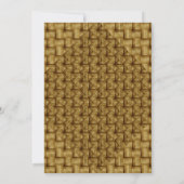 IK DOE BBQ Elegant Rustiek Weven Verlovingsfeest Kaart (Achterkant)