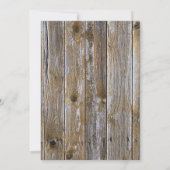 IK DOE BBQ Elegante rustieke hout verlovingsfeest Kaart (Achterkant)